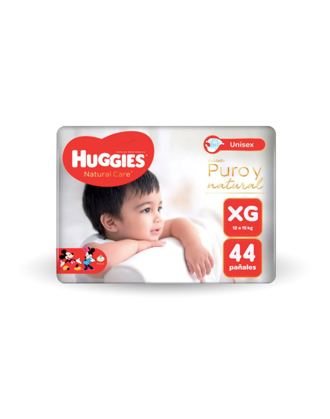 Huggies Pañales Bebé Natural Care XG 44 unid