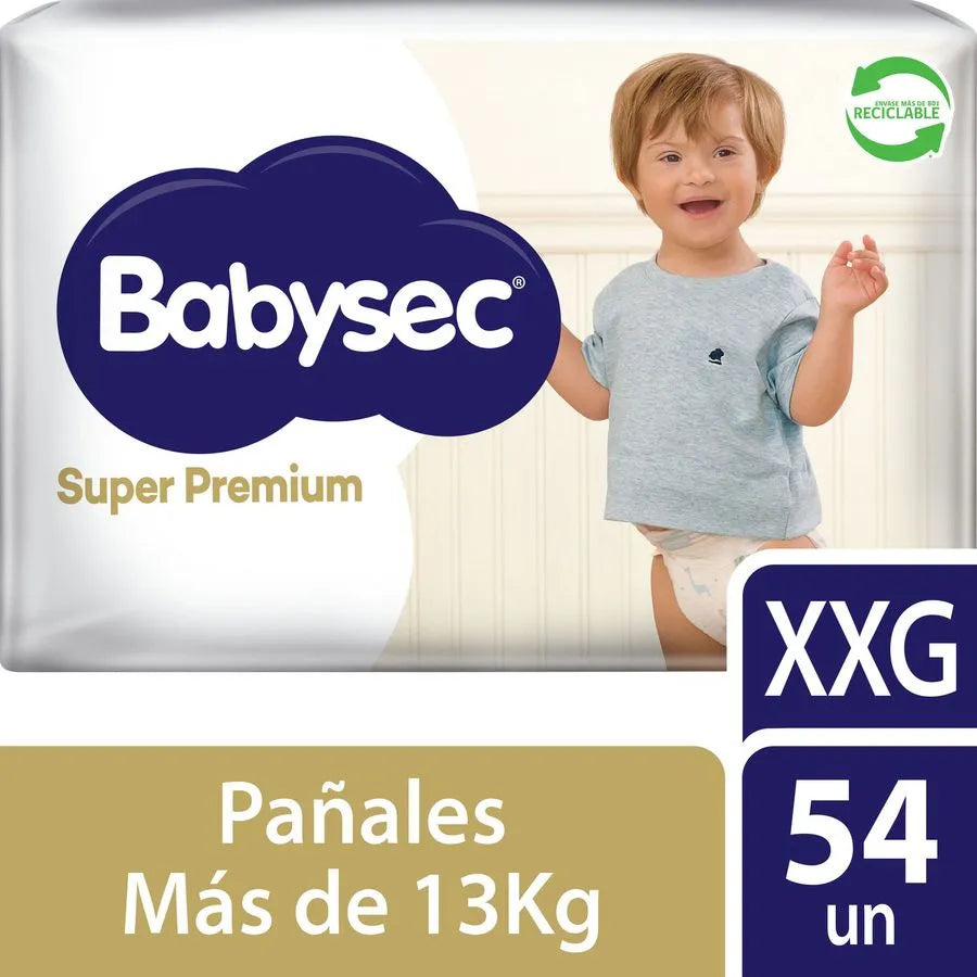Babysec Pañales Bebé Super Premium XXG 54 unid