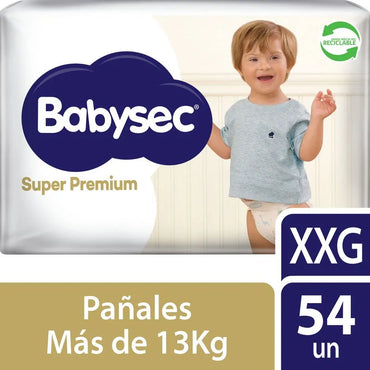 Babysec Pañales Bebé Super Premium XXG 54 unid