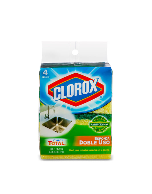 Clorox Esponja Doble Uso 4 unid