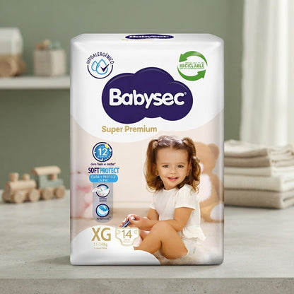 Babysec Pañales Bebé Super Premium XG 14 unid