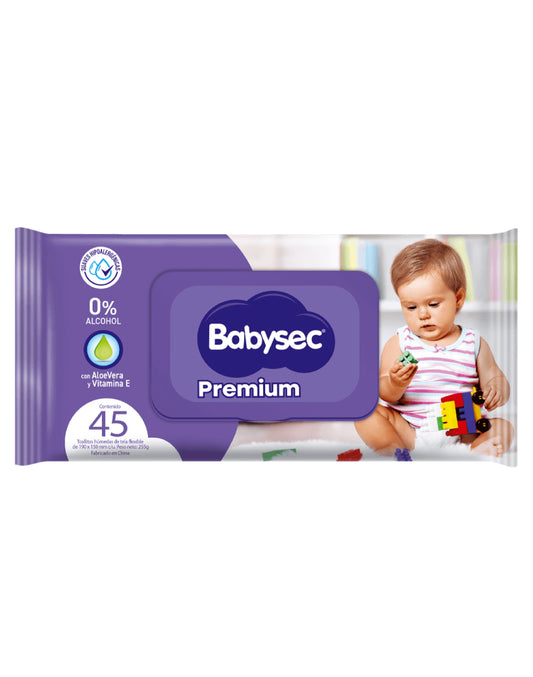 Babysec Toallas Húmedas Premium 45 unid