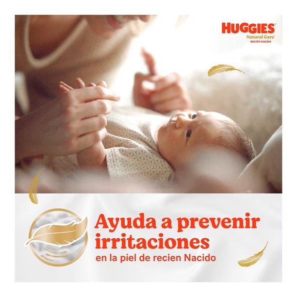 Huggies Pañales Bebé Natural Care P 3 x 34 unid