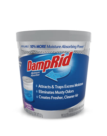 DampRid Absorbente Humedad Rellenable Aroma Lavanda Vainilla 311 gr