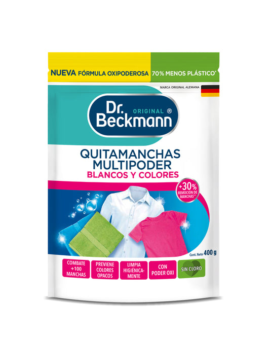 Dr. Beckmann Quitamanchas multipoder blancos y colores 400 g