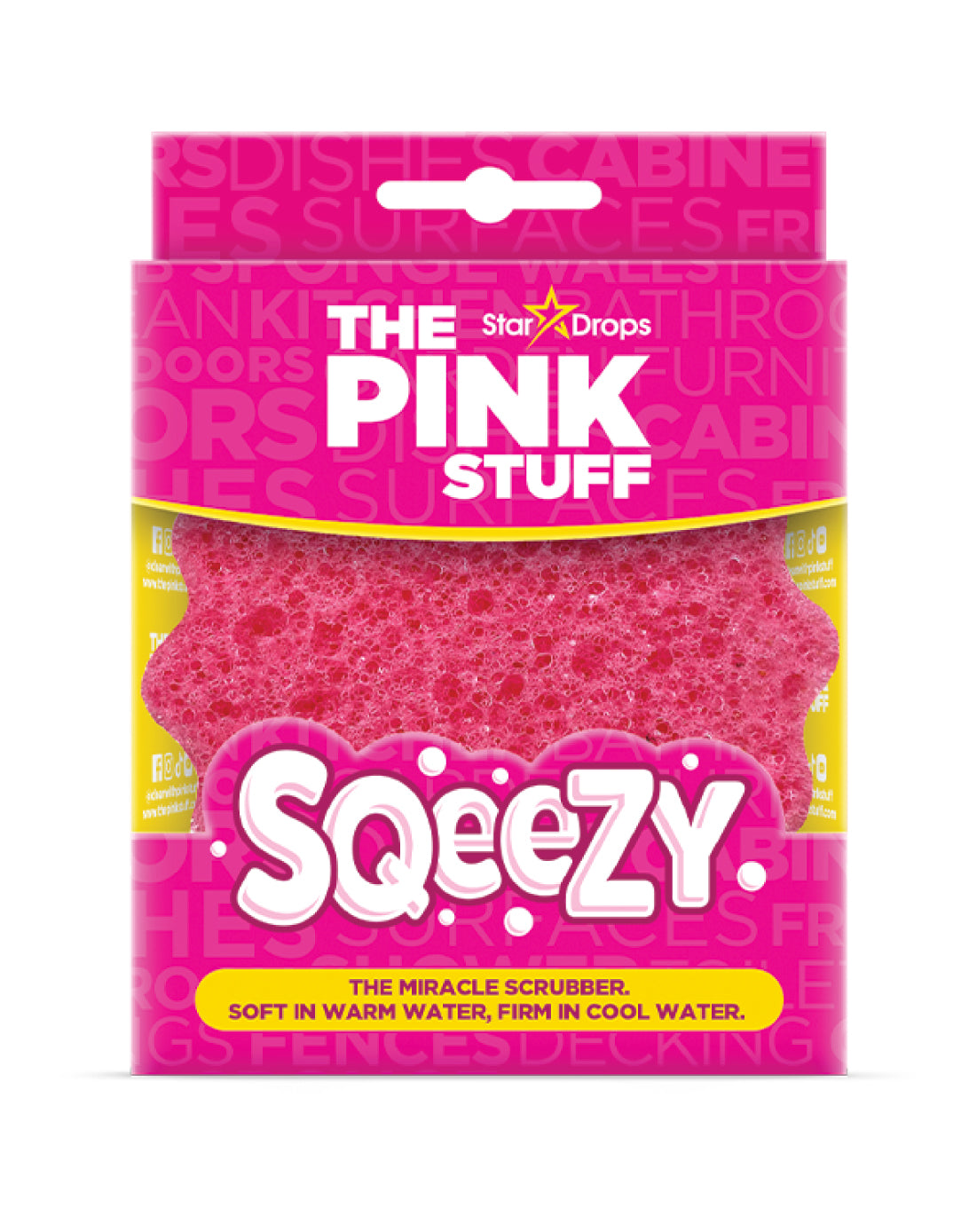 Pink Stuff Esponja Sqeezy Miracle Scrubber 1 unid