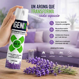 Igenix Desinfectante de ambiente y superficie Lavanda 360 cc