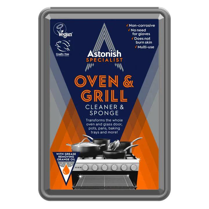 Astonish Pasta Limpiadora con Esponja Especialista para Hornos y Parrillas 250 gr