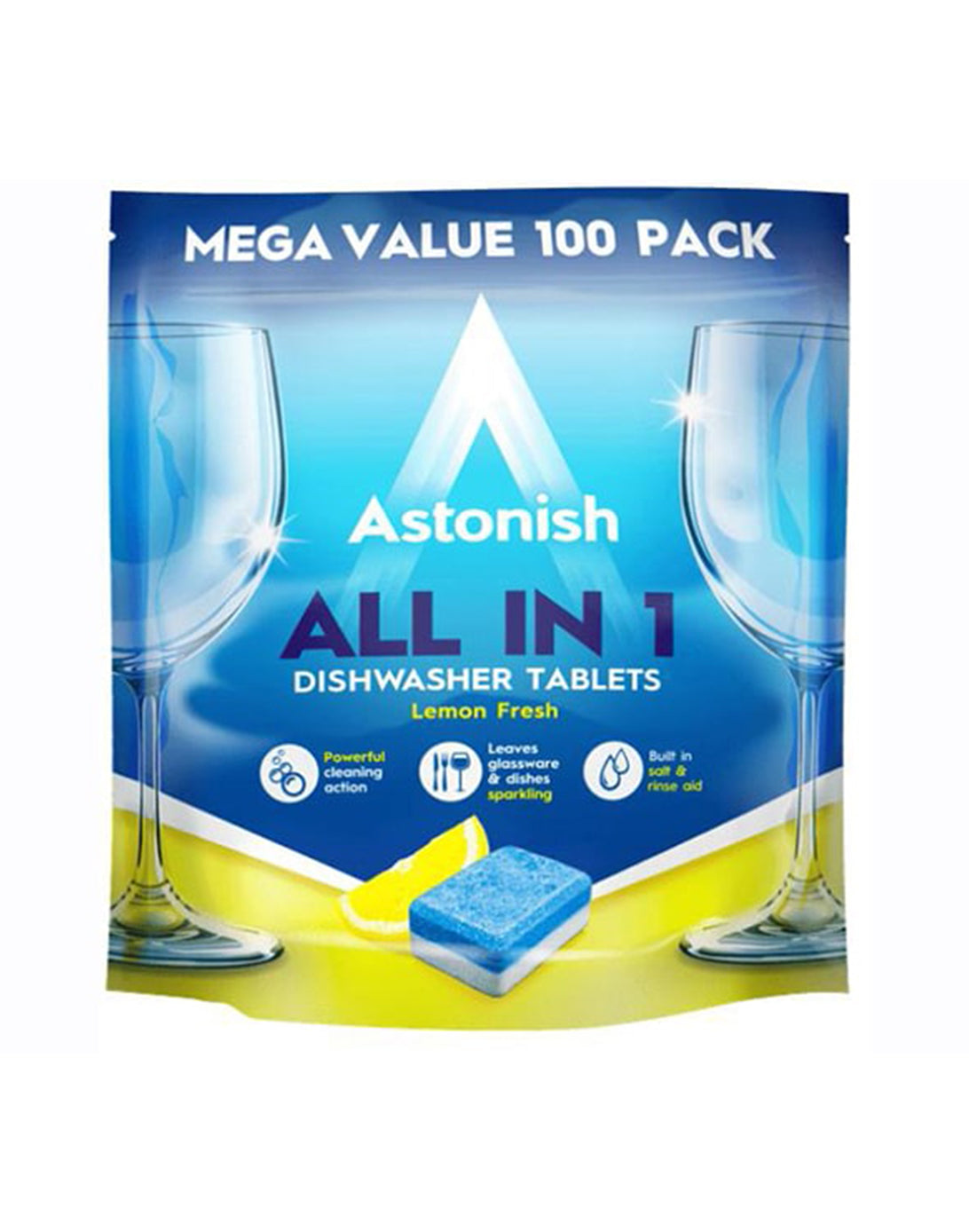 Astonish Lavavajillas Tabletas Todo en uno 100 unid
