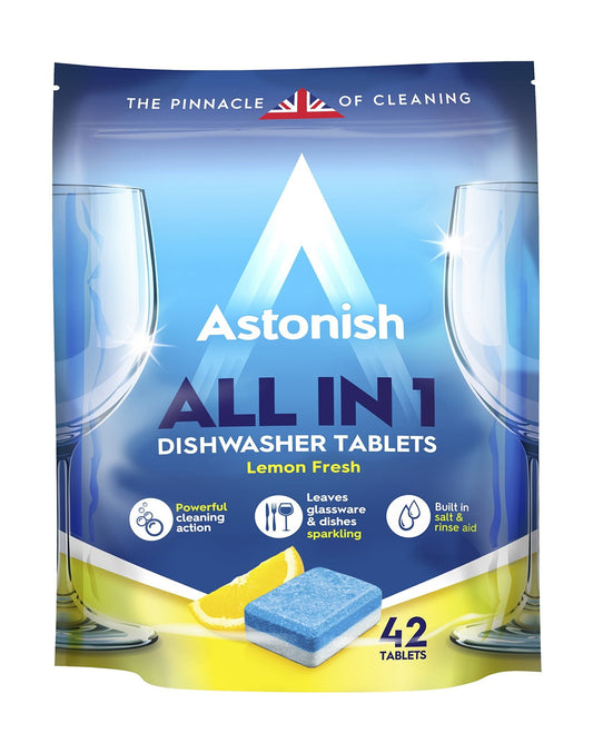 Astonish Lavavajillas Tabletas Todo en uno 42 unid