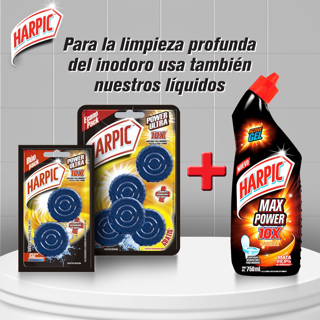 Harpic Pastilla estanque inodoro Power Plus 2 unid