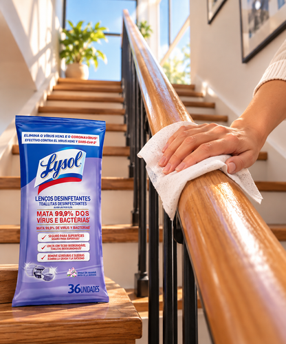 Lysol Toallas Desinfectantes Brisa de la Mañana 36 unid
