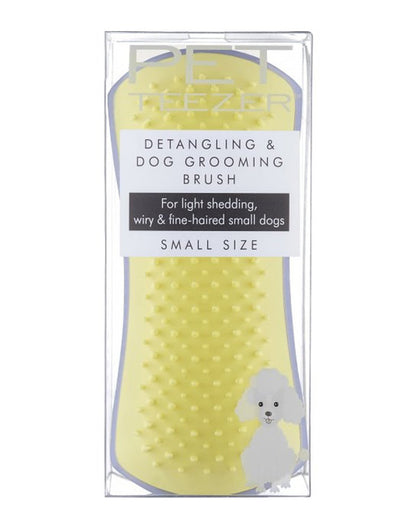 Pet Teezer Cepillo Desenredante para Mascotas Pequeñas Lila y Amarillo 1 unid