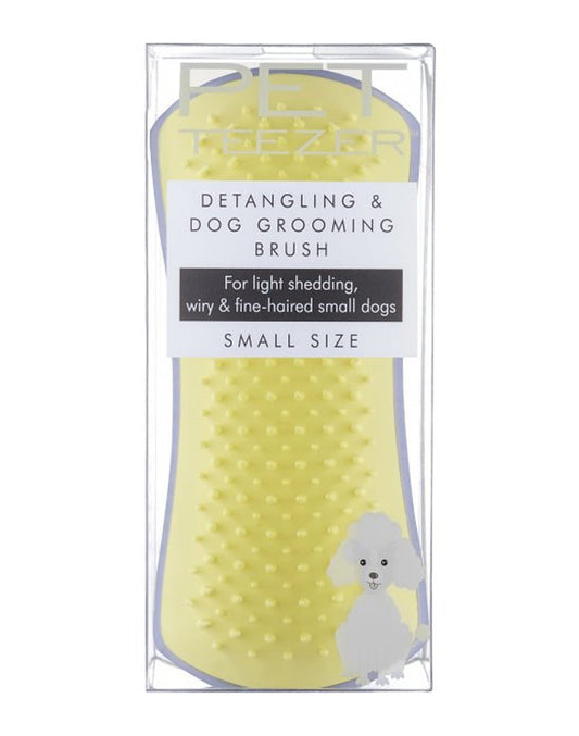 Pet Teezer Cepillo Desenredante para Mascotas Pequeñas Lila y Amarillo 1 unid