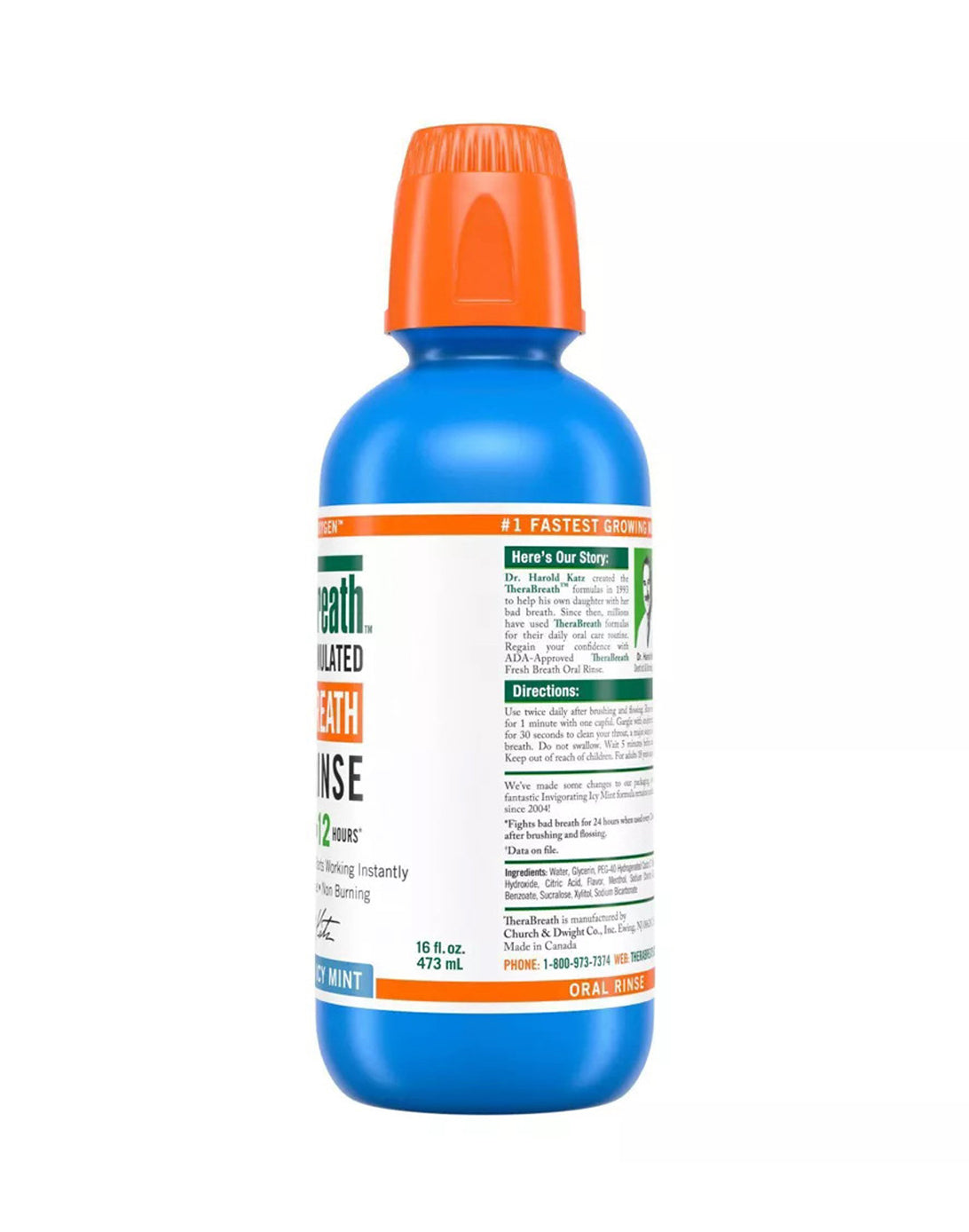 Therabreath Enjuague Bucal Menta fria 473 ml