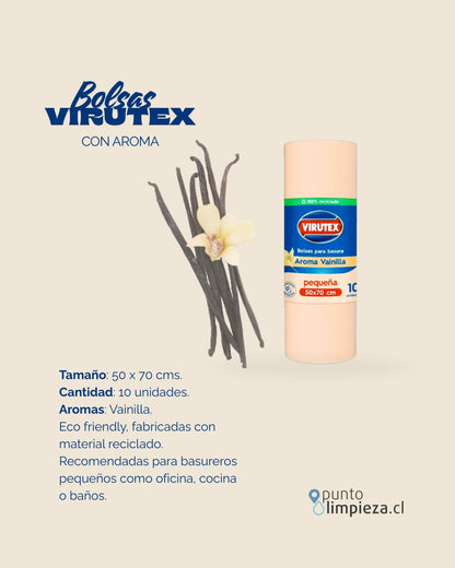 Virutex Bolsa de Basura Aroma Vainilla 50 x 70 cm 10 unid