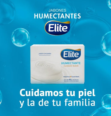 Elite Jabón Barra Elite Humectante Cuidado Suave 3 x 90 gr