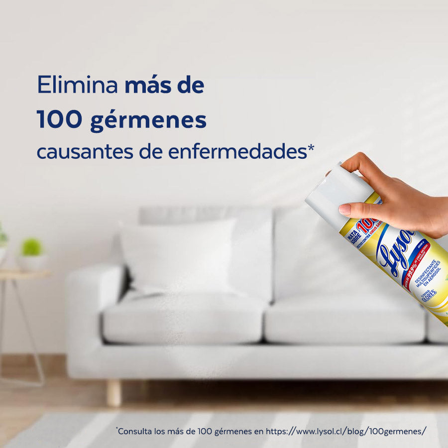 Lysol Desinfectante de ambiente y superficie Lemon 354 gr