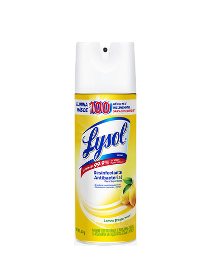 Lysol Desinfectante de ambiente y superficie Lemon 354 gr