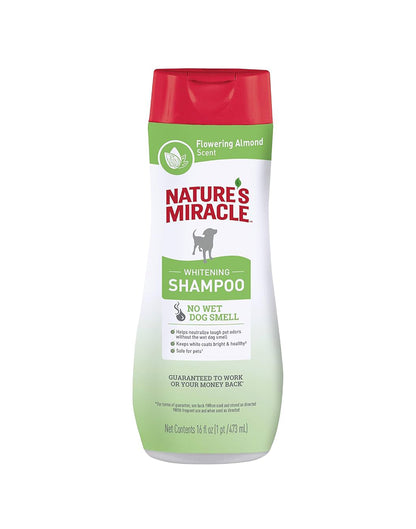 Natures Miracle Shampoo Blanqueador Perro de Almendra 473 cc