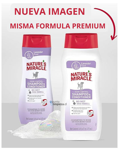 Natures Miracle Shampoo y acondicionador de Lavanda 473 ml