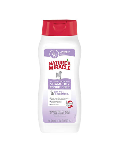 Natures Miracle Shampoo y acondicionador de Lavanda 473 ml