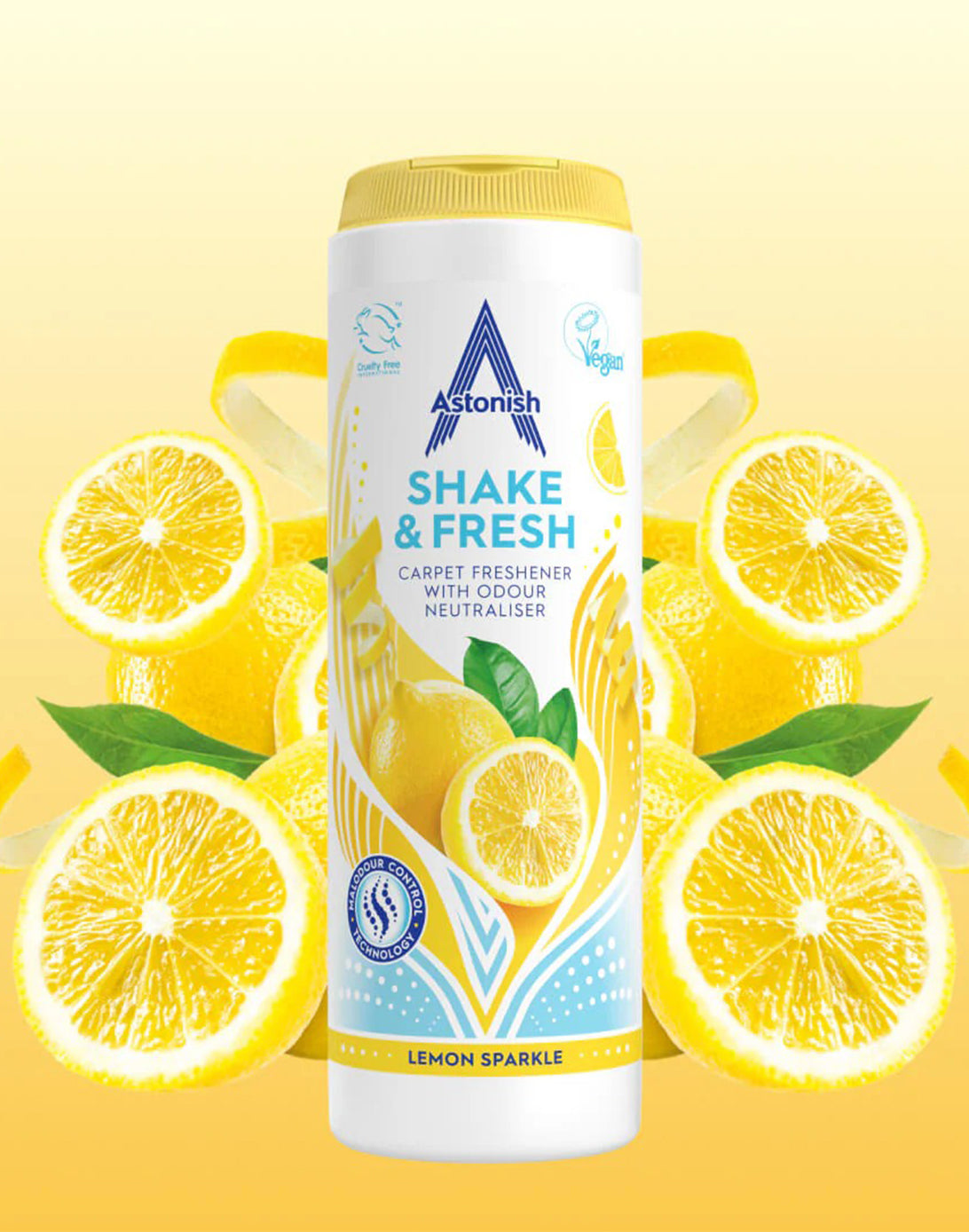 Astonish Aromatizante y Removedor de Olores para Alfombras Lemon Sparkle 350 gr