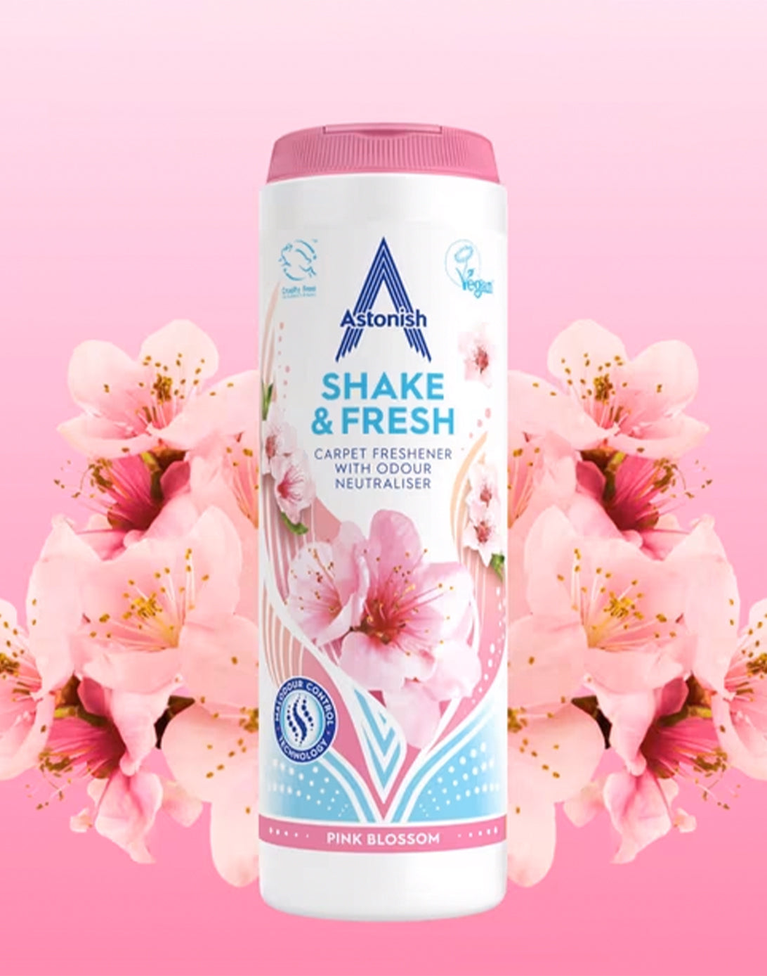 Astonish Aromatizante y Removedor de Olores para Alfombras Pink Blossom 350 gr