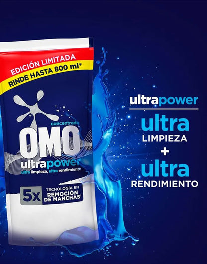 Omo Detergente Líquido Ultra Power 400 cc