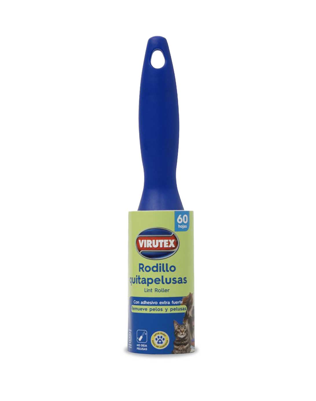 Virutex Rodillo Quitapelusas Lint Roller 60 hojas 1 unid