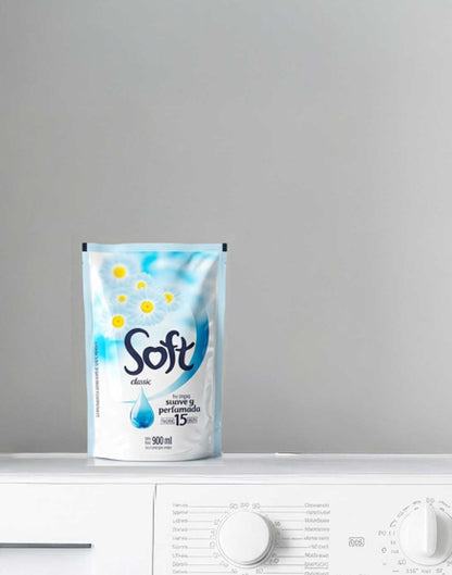 Soft Suavizante Recarga para ropa 900 cc