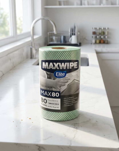 Elite Maxwipe Paños de Limpieza MAX80 Verde 80 unid