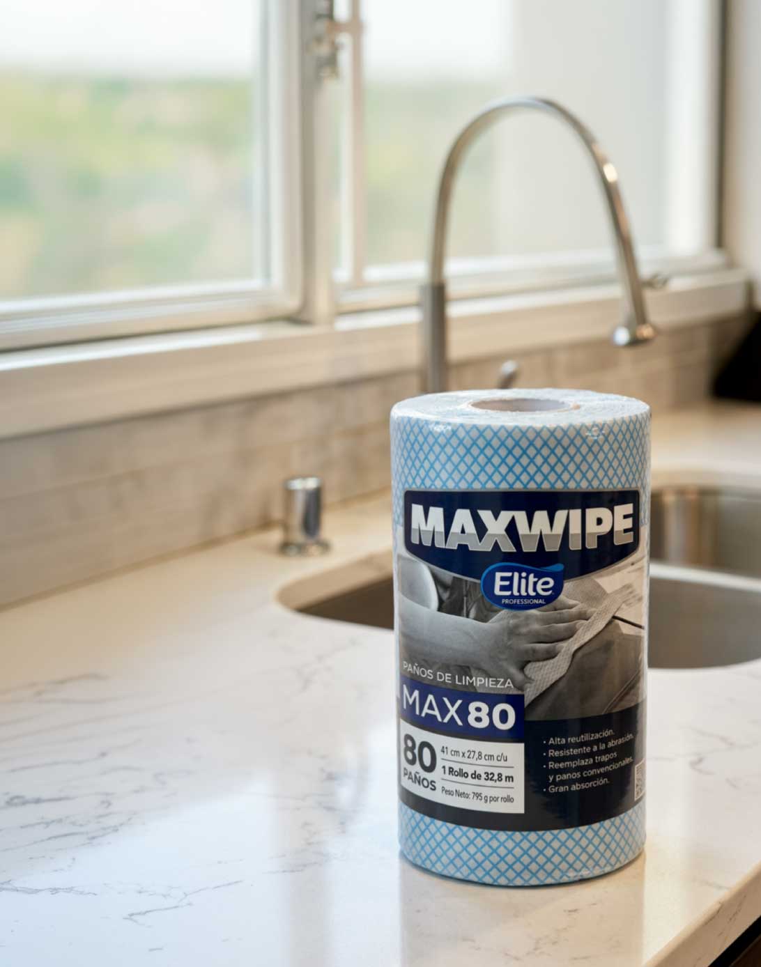 Elite Maxwipe Paños de Limpieza MAX80 Azul 80 unid