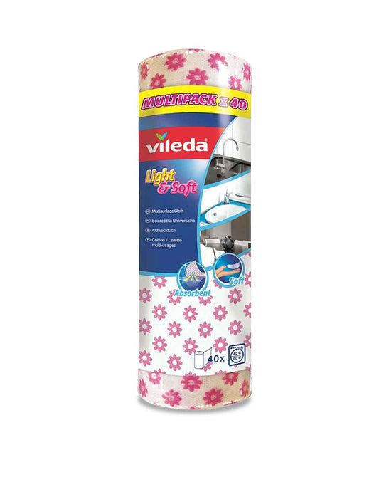 Vileda Paños de Limpieza Light & Soft 40 unid
