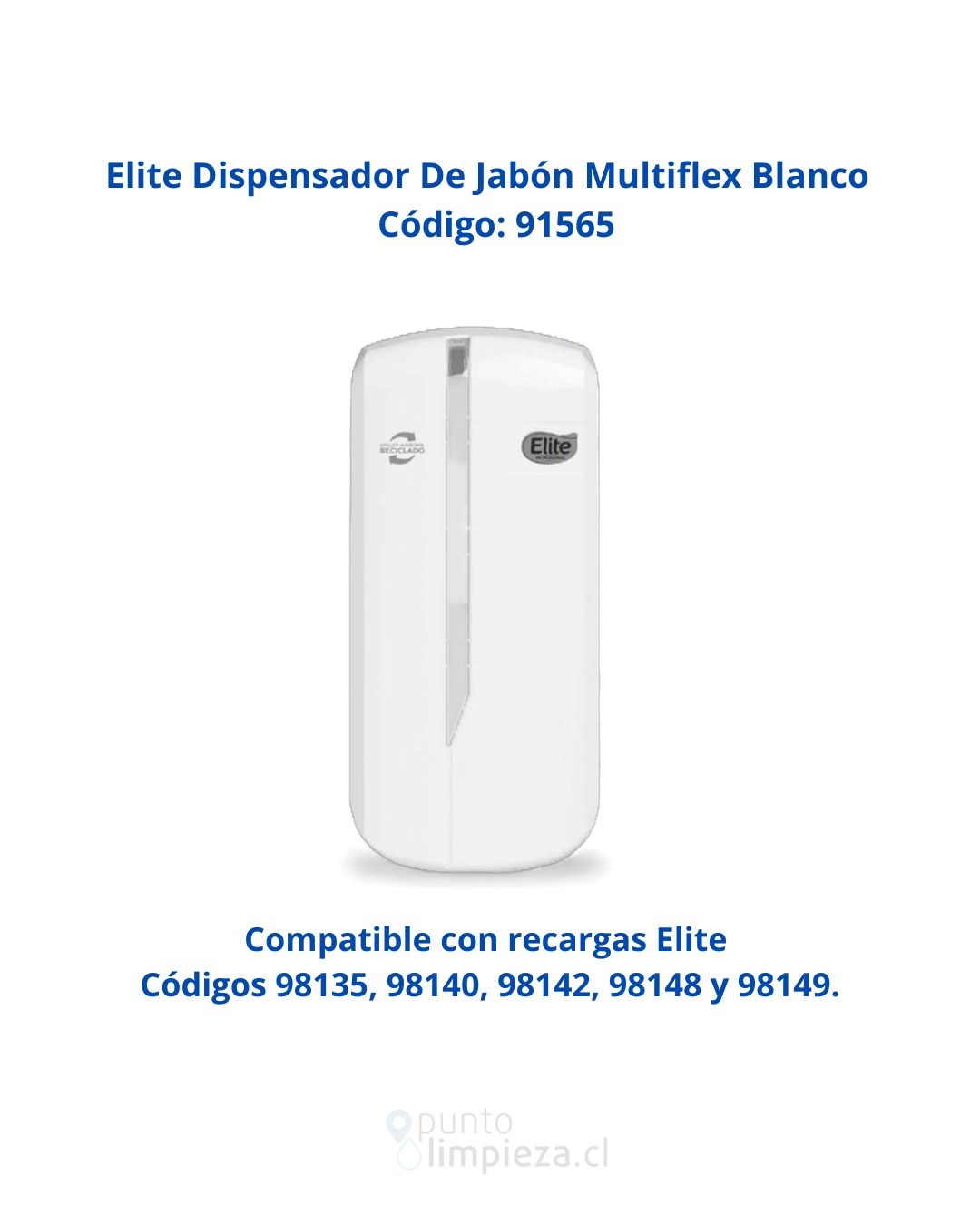 Elite Dispensador De Jabón Multiflex Blanco 1 unid - 91565