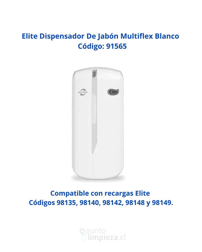 Elite Dispensador De Jabón Multiflex Blanco 1 unid - 91565