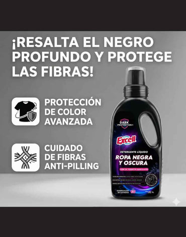 Excell Detergente ropa negra y oscura 1 L