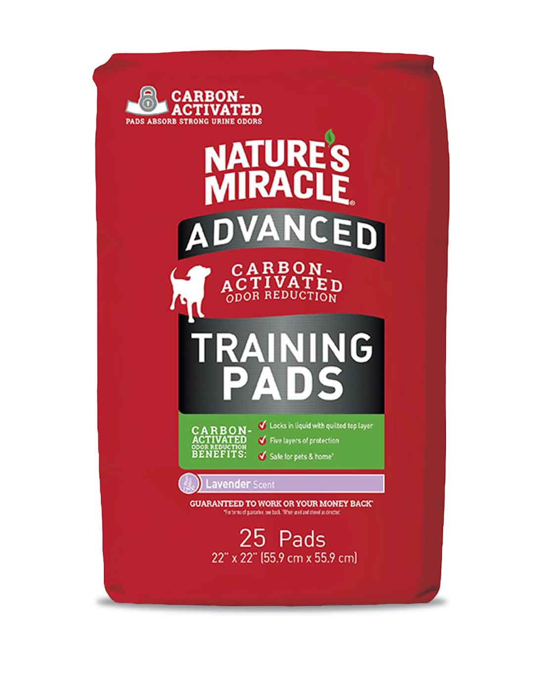 Natures Miracle Sabanilla para Mascotas Advanced 25 unid