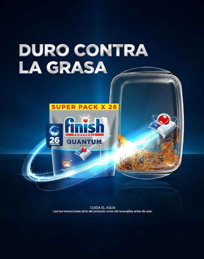 Finish Quantum Lavavajilla Tabletas Todo en uno 5 x 26 unid