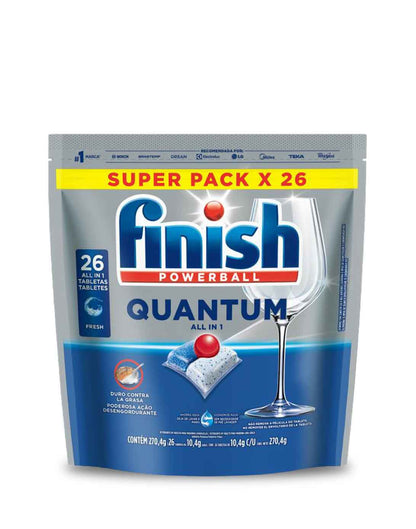 Finish Quantum Lavavajilla Tabletas Todo en uno 26 unid