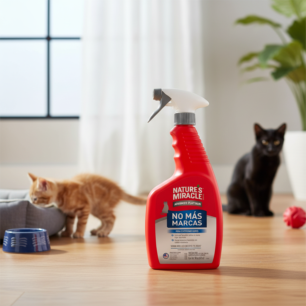 Natures Miracle Repelente de Marcas Gatos - Advanced Platinum 709 cc