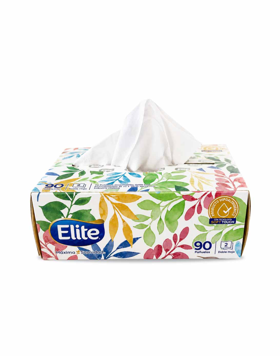 Elite Pañuelos Faciales Doble Hoja Caja Surtida 90 unid