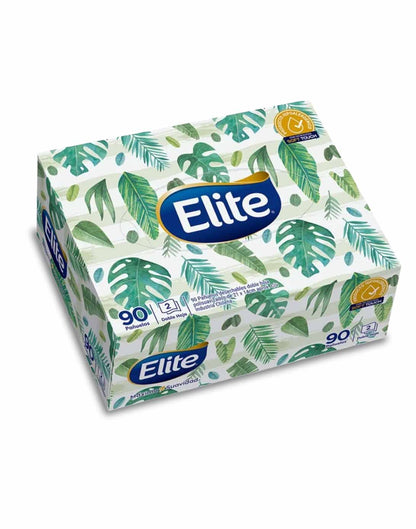 Elite Pañuelos Faciales Doble Hoja Caja Surtida 90 unid