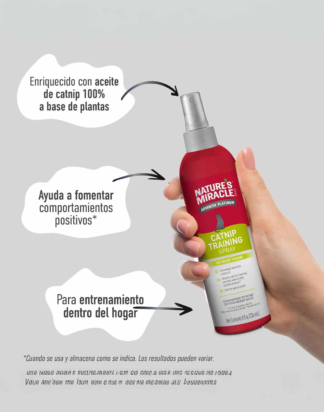 Natures Miracle Entrenador de Gatos 236 ml