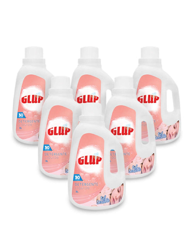 Glup Detergente liquido piel sensible 6 x 3 L - Puntolimpieza