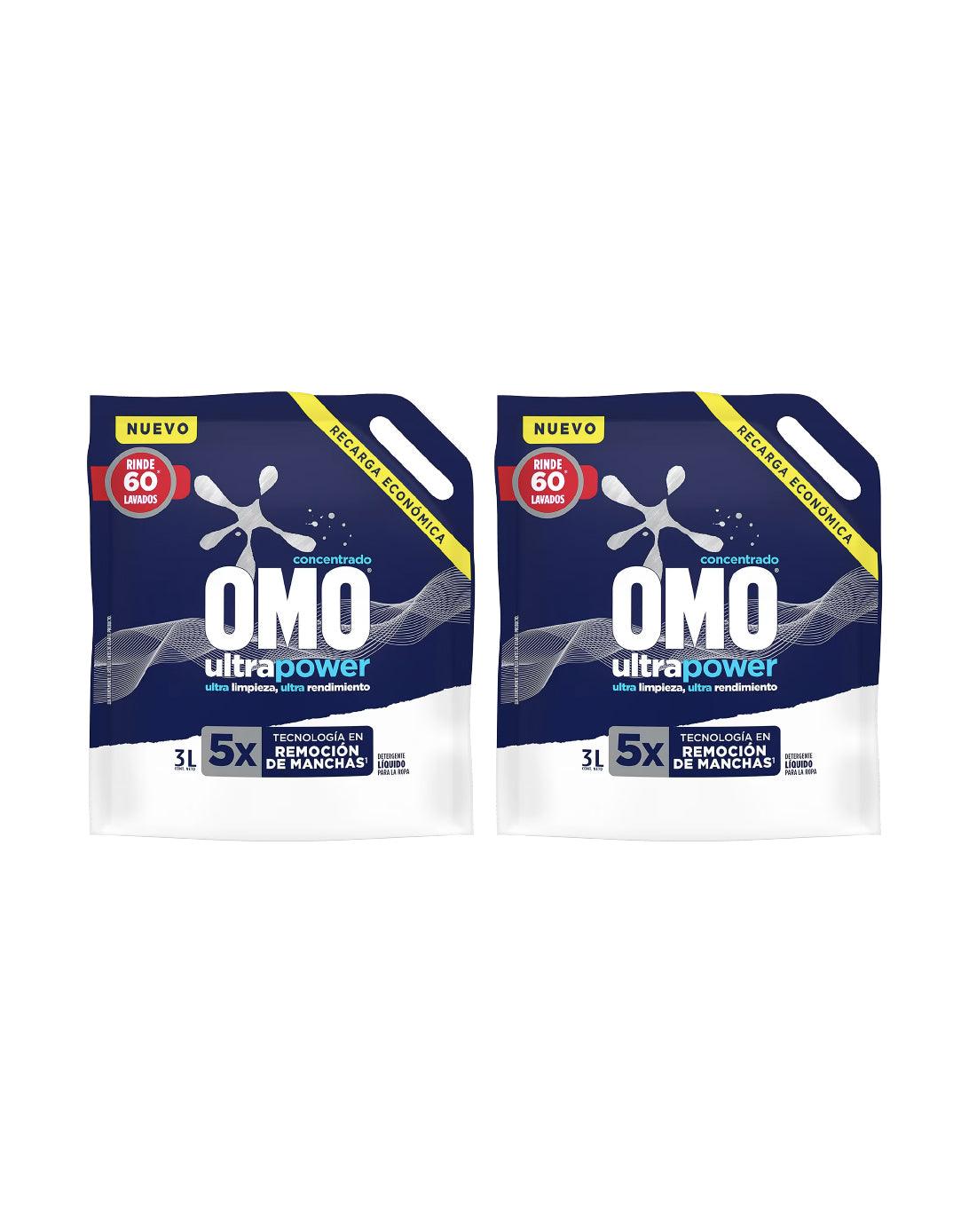 Omo Detergente liquido Matic Doypack 2 X 3 L - Puntolimpieza