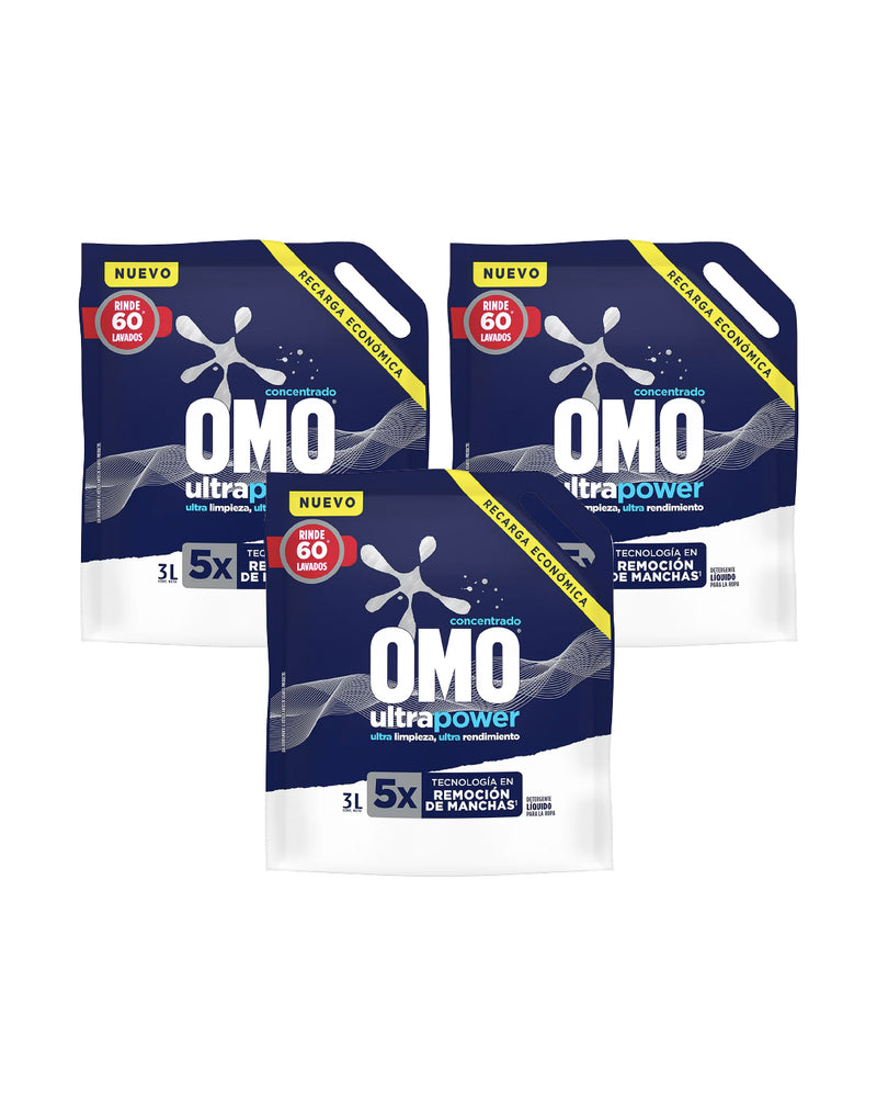 Omo Detergente liquido Matic Doypack 3 X 3 L