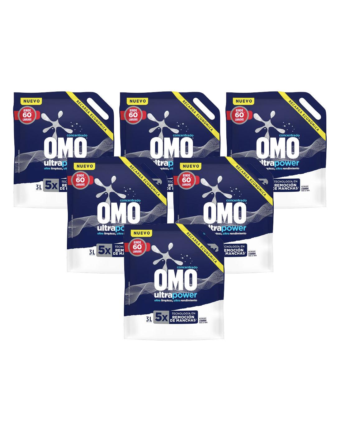 Omo Detergente liquido Matic Doypack 6 X 3 L - Puntolimpieza