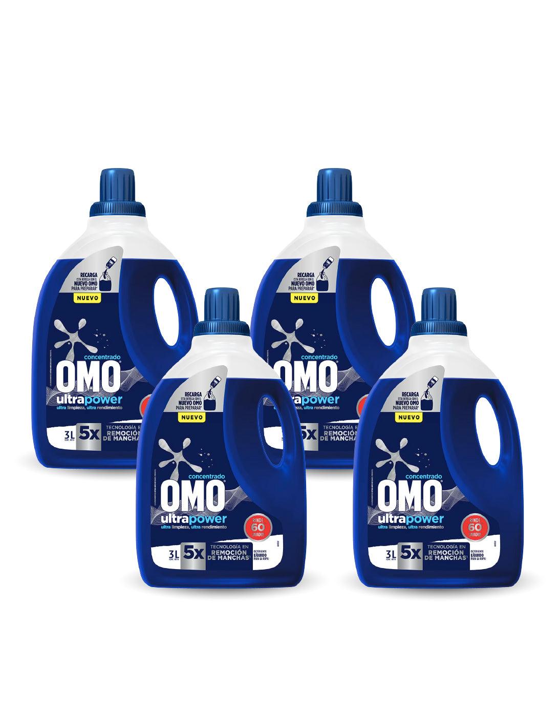 Omo Detergente liquido Matic Botella 4 x 3 L - Puntolimpieza