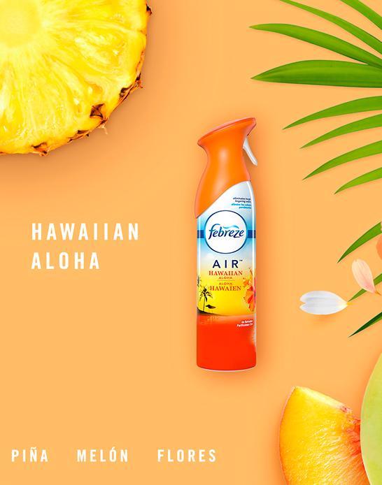 Febreze Eliminador de Olores Hawaiian Aloha 4 x 250 gr - Puntolimpieza